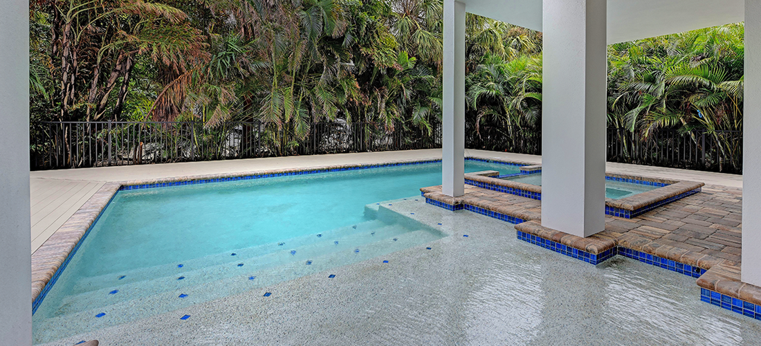 Modern residential pool Anna Maria Island Florida